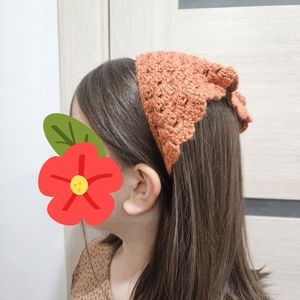 Handmade crochet bandana